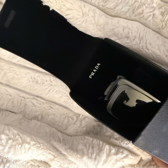 Prada Black Sunglasses with Triangle Logo - Picture 5 of 10